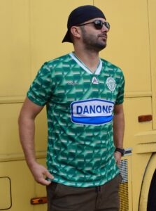 Raja Casablanca Football Jersey 1990s: "Green Eagles" Morocco نادي الرجاء الرياضي - Sport Club Memories