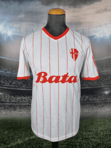 Maglia Calcio Padova Home 1984/1985 Bata Retro #4 Emilio Da Re Jersey Shirt Italy - Sport Club Memories