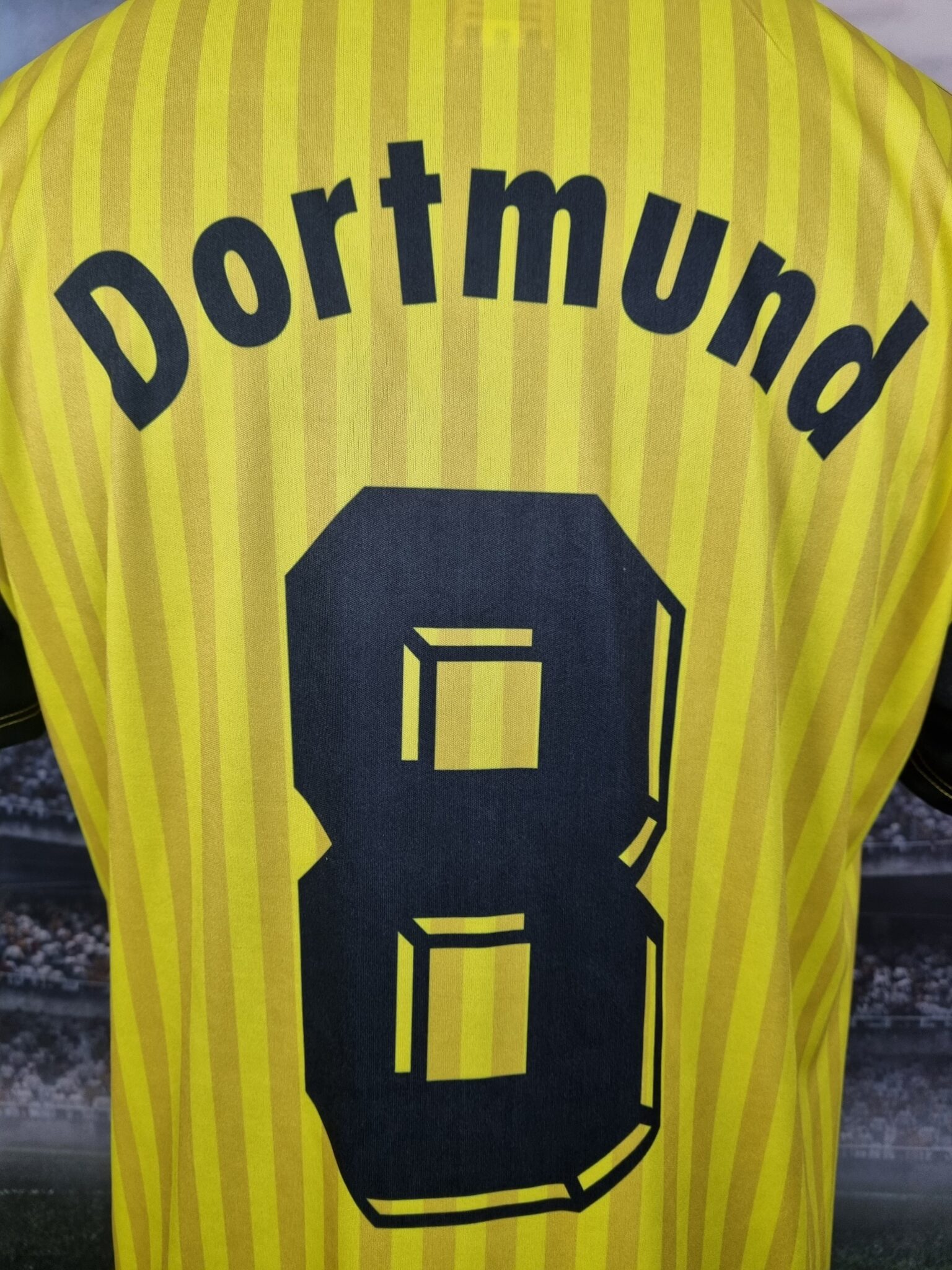 Borussia Dortmund Home Special Trikot 1989/1990 Retro Shirt Football Jersey #8 Zorc - Sport Club Memories