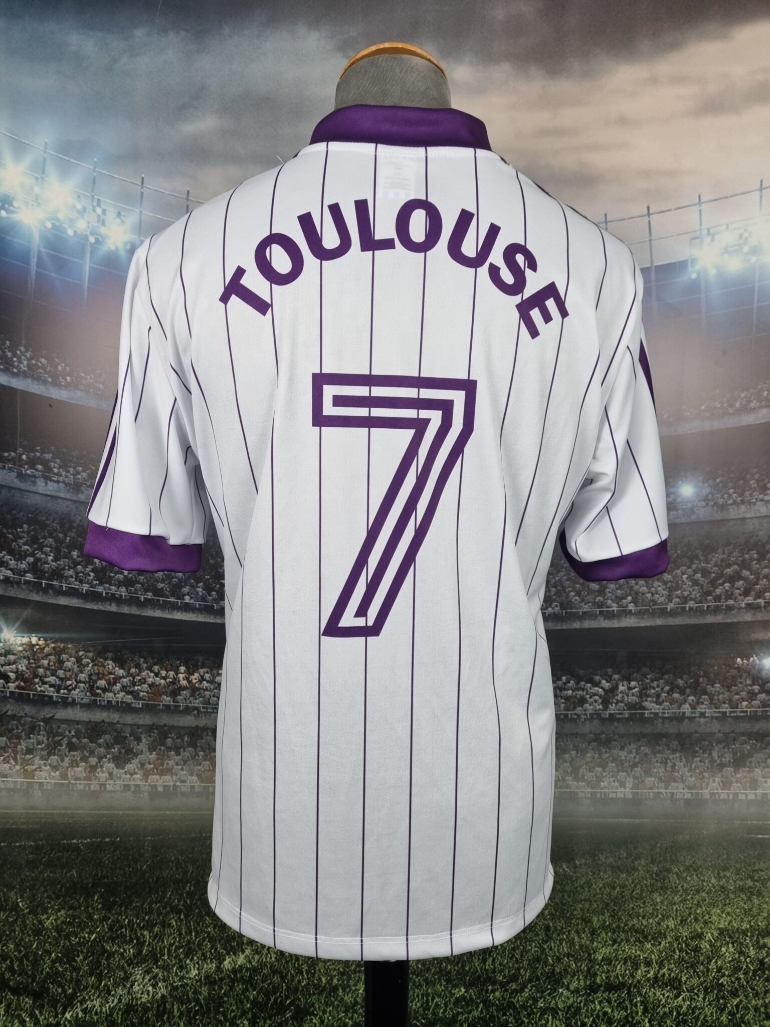 Toulouse FC Away Retro Shirt 1982/1983 Maillot Vintage Jersey France Durand #7 - Sport Club Memories