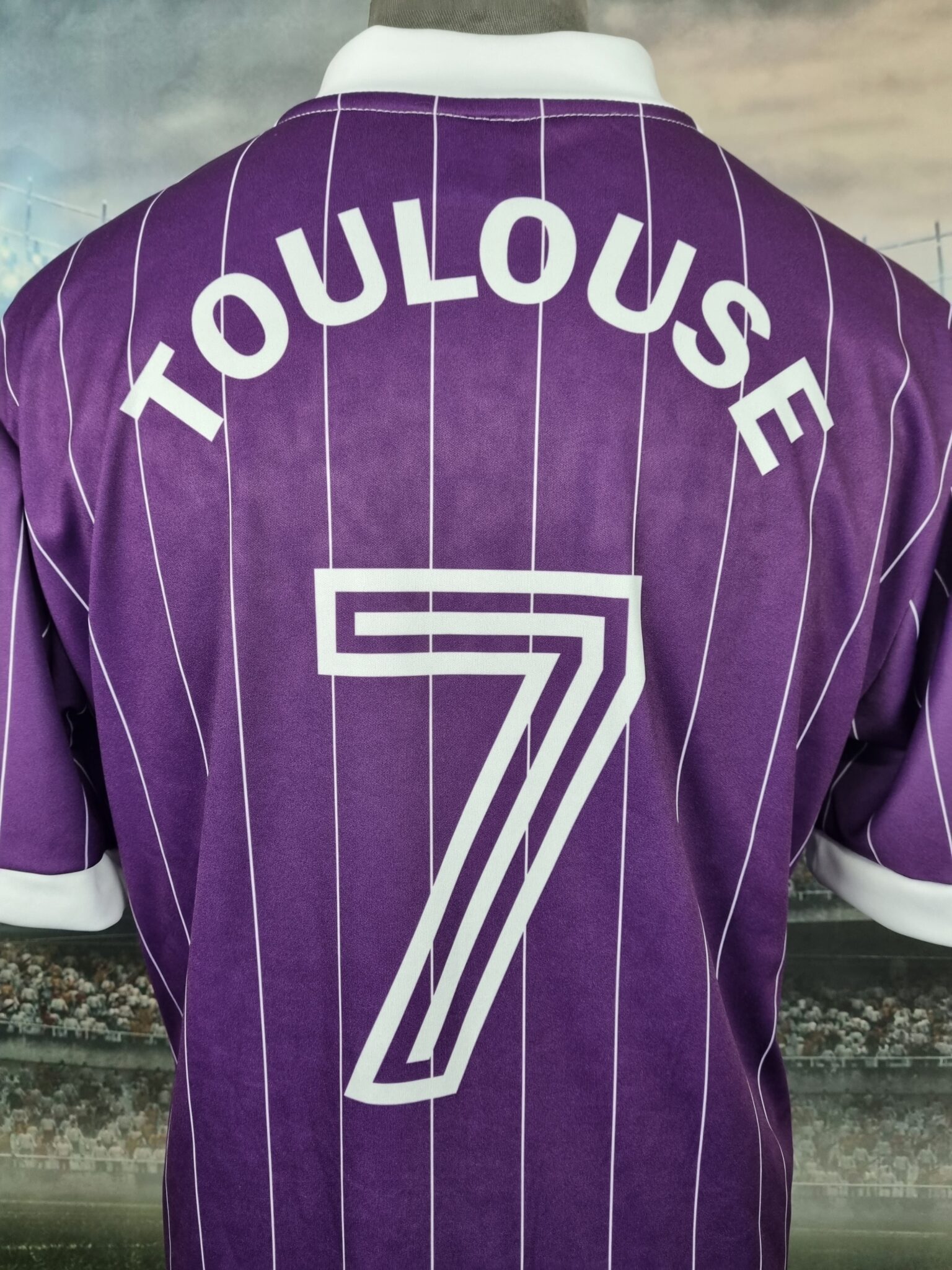 Toulouse FC Home Retro Shirt 1982/1983 Maillot Vintage Jersey France Durand #7 - Sport Club Memories