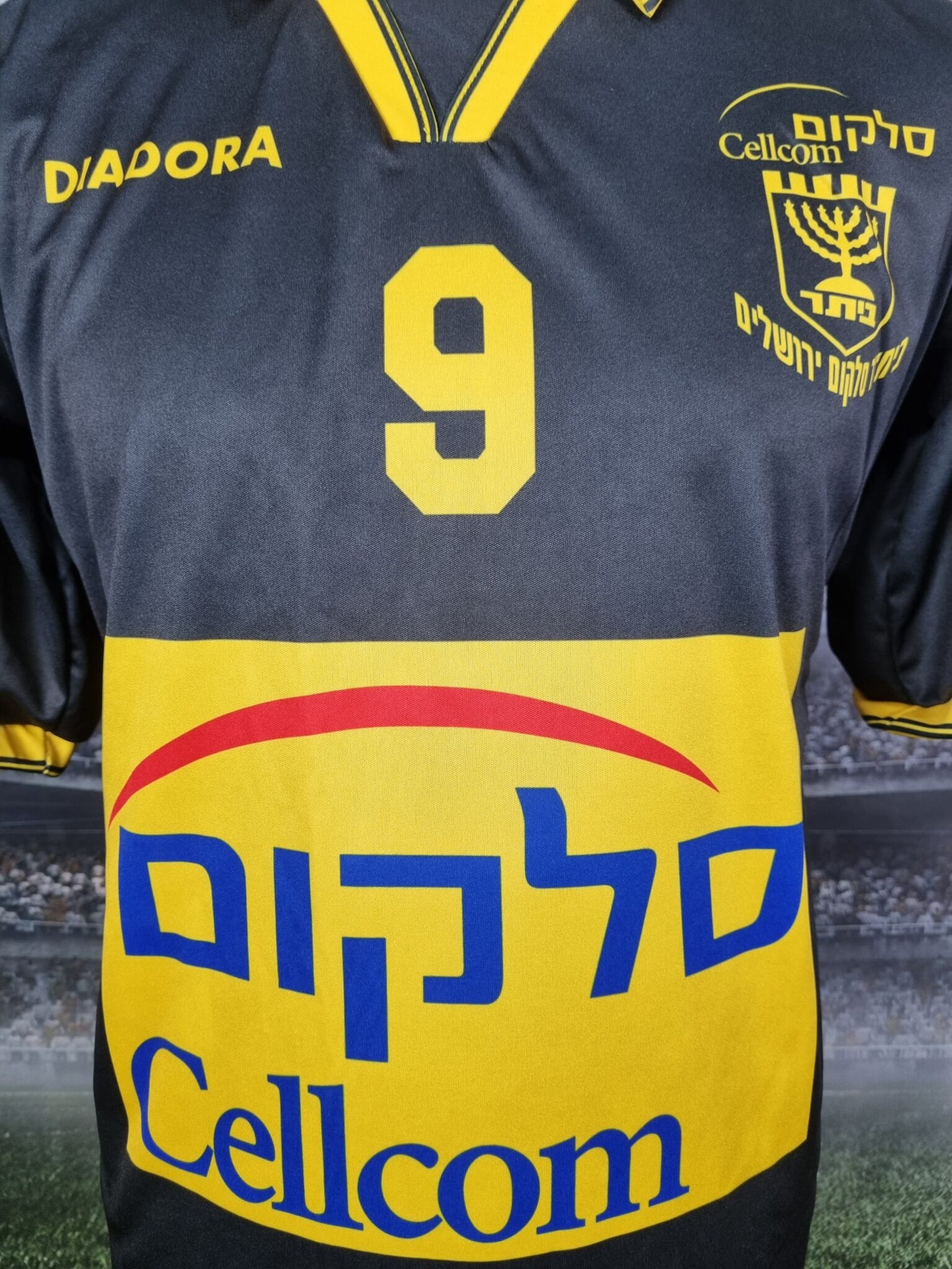 Beitar Jerusalem Football Shirt 1997/1998 Israel Retro Jersey Vintage Salloi #9 Away ביתר ירושלים - Sport Club Memories