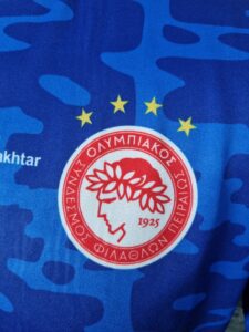 Olympiacos FC Home Football Shirt 2022 Stop War Shakhtar Jersey Greece - Sport Club Memories