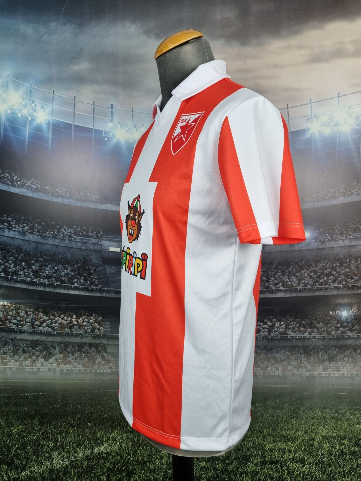 FK Crvena Zvezda Dres Football Jersey Cipiripi Red Star Belgrade Serbia Retro Shirt - Sport Club Memories
