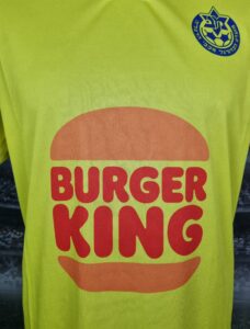 Maccabi Herzeliya Football Jersey Vintage 1992/1994 Retro Shirt Israel #9 נדודה Burger King - Sport Club Memories