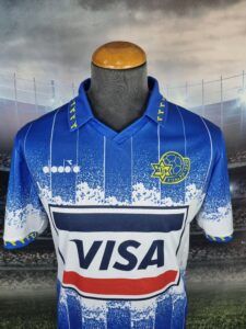 Maccabi Tel Aviv Football Shirt 1993/1994 Jersey Away Kit Israel Retro Vintage Visa Nimni - Sport Club Memories