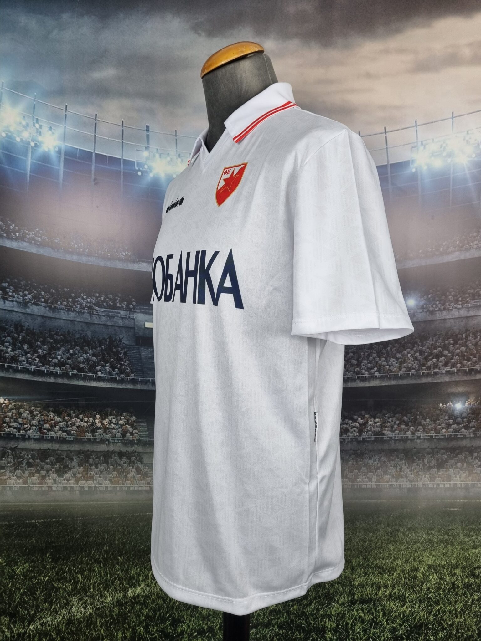 FK Crvena Zvezda Away Dres Football Red Star Belgrade Jersey Retro Shirt Beobanka Serbia - Sport Club Memories