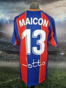 ASD Sona Calcio Home Football Jersey #13 Maicon Brazil Inter Seria D Maglia - Sport Club Memories