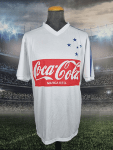 Cruzeiro Football Jersey 1987/1988 White Coca Cola Soccer Camiseta Retro Shirt - Sport Club Memories