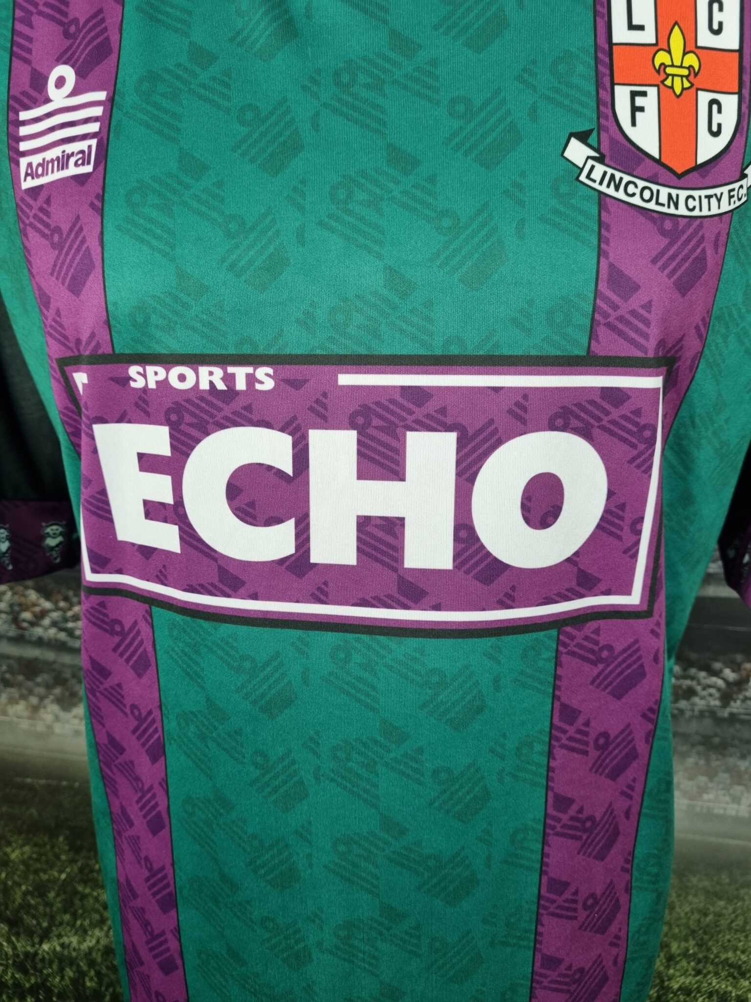 Lincoln City Away Football Shirt 1994/1995 Retro Jersey Soccer England "Echo" - Sport Club Memories