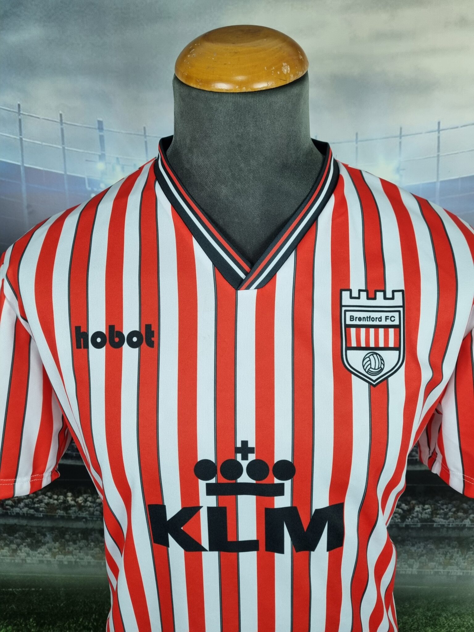 Brentford Home Football Shirt 1988/1989 Retro Jersey England "KLM" - Sport Club Memories