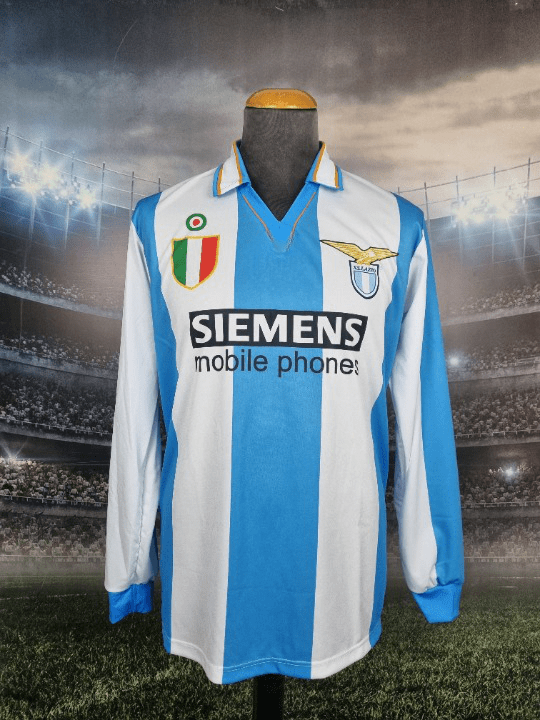 S.S. Lazio Roma Home Maglia Europe 2000/2001 Veron #23 Italy Retro Jersey Argentina Shirt - Sport Club Memories