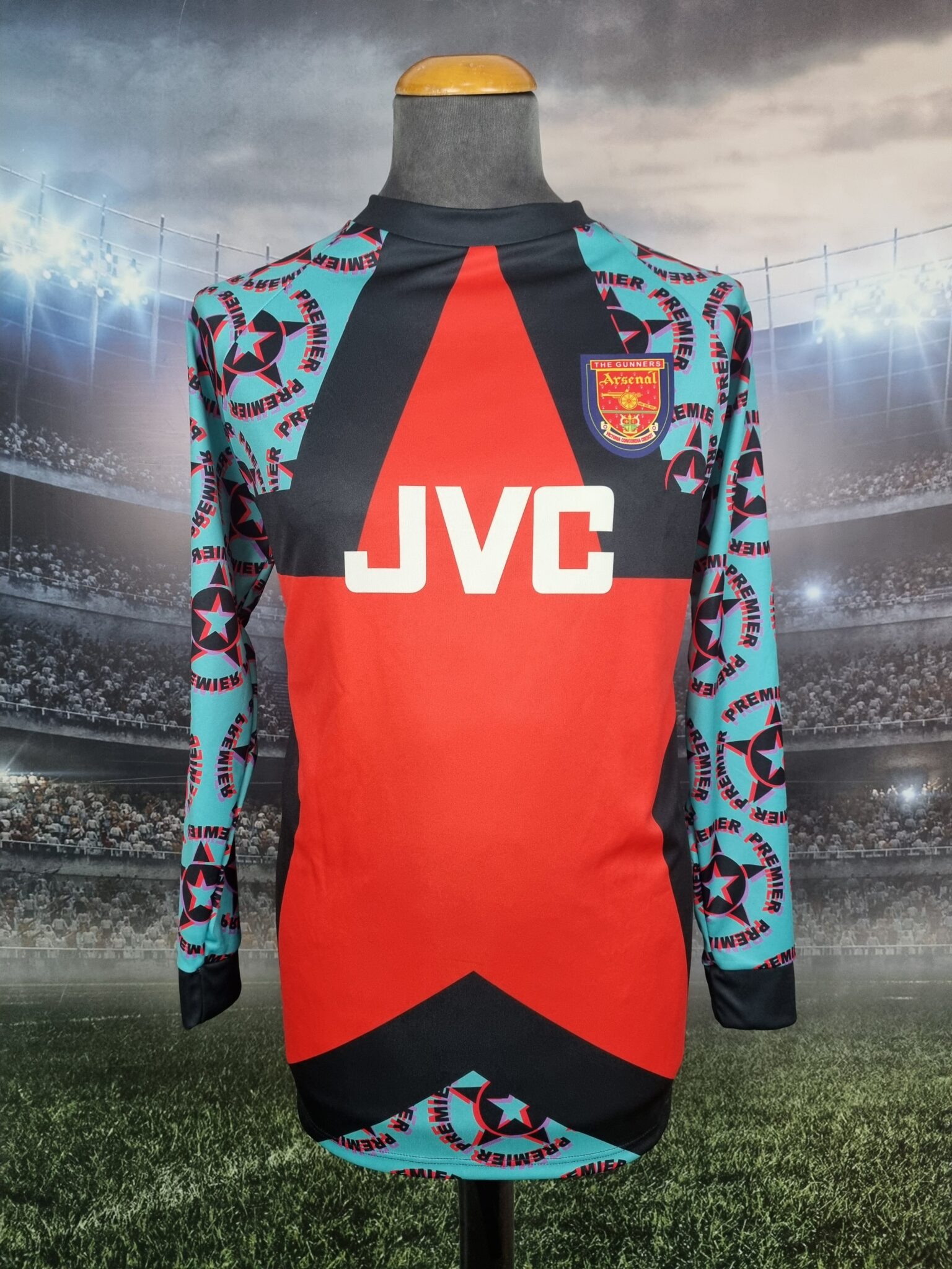 Arsenal Goalkeeper Jersey 1994/1995 Seamen #1 : The Gunners - Sport Club Memories