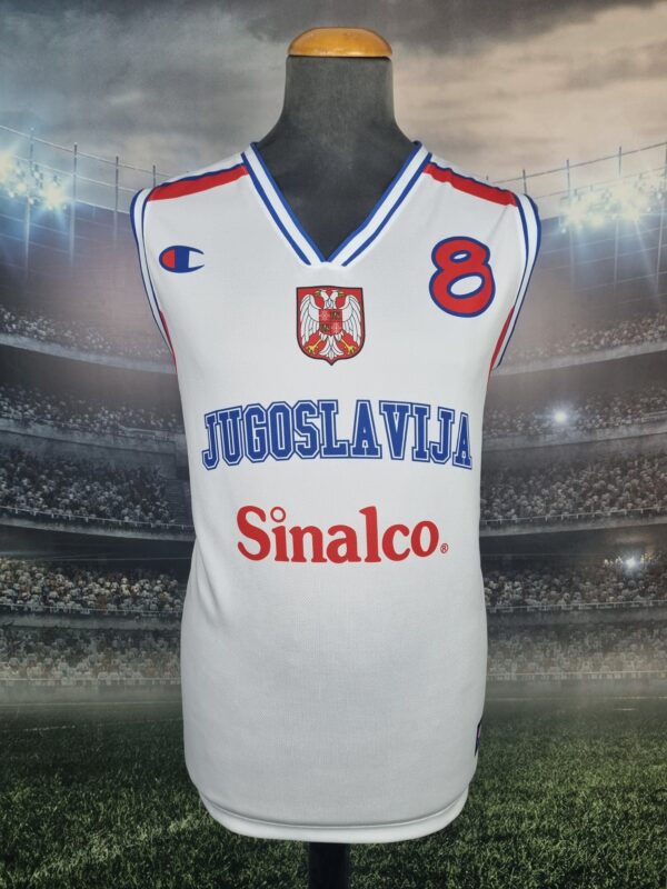 Yugoslavia Basketball Jersey Retro World Cup 2002 USA Jugoslavija Dres Srbija Away - Sport Club Memories