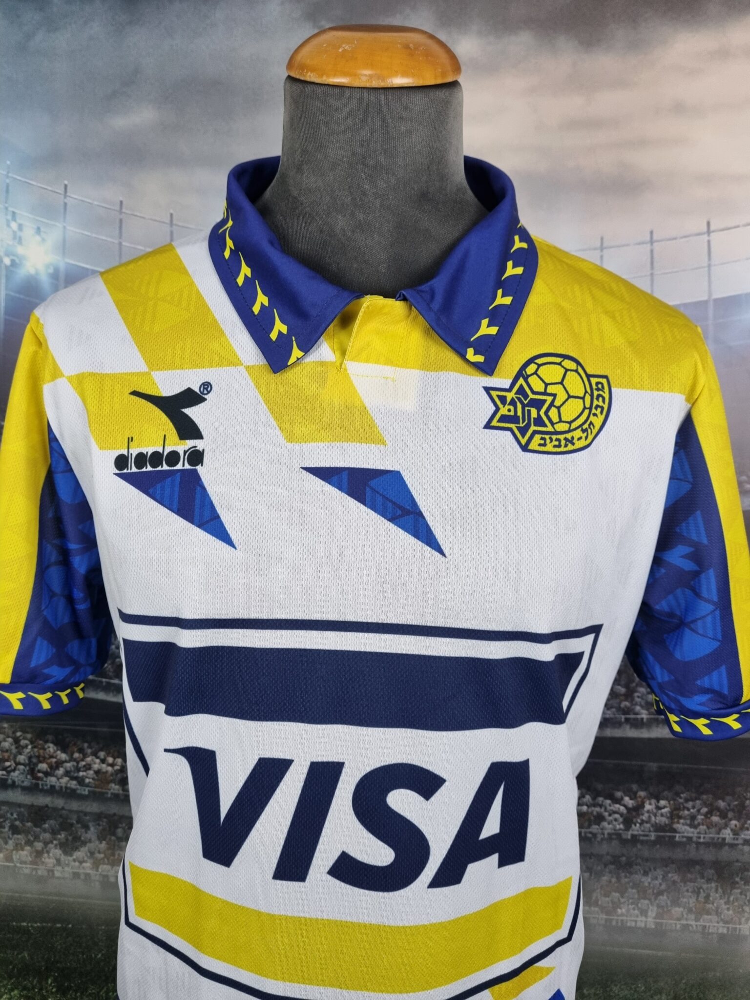 Maccabi Tel Aviv Football Shirt 1993/1994 Jersey Third Kit Israel Retro Vintage #10 Nimni - Sport Club Memories