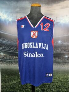 Yugoslavia Basketball Jersey Retro World Cup 2002 USA Jugoslavija Dres Srbija Home - Sport Club Memories
