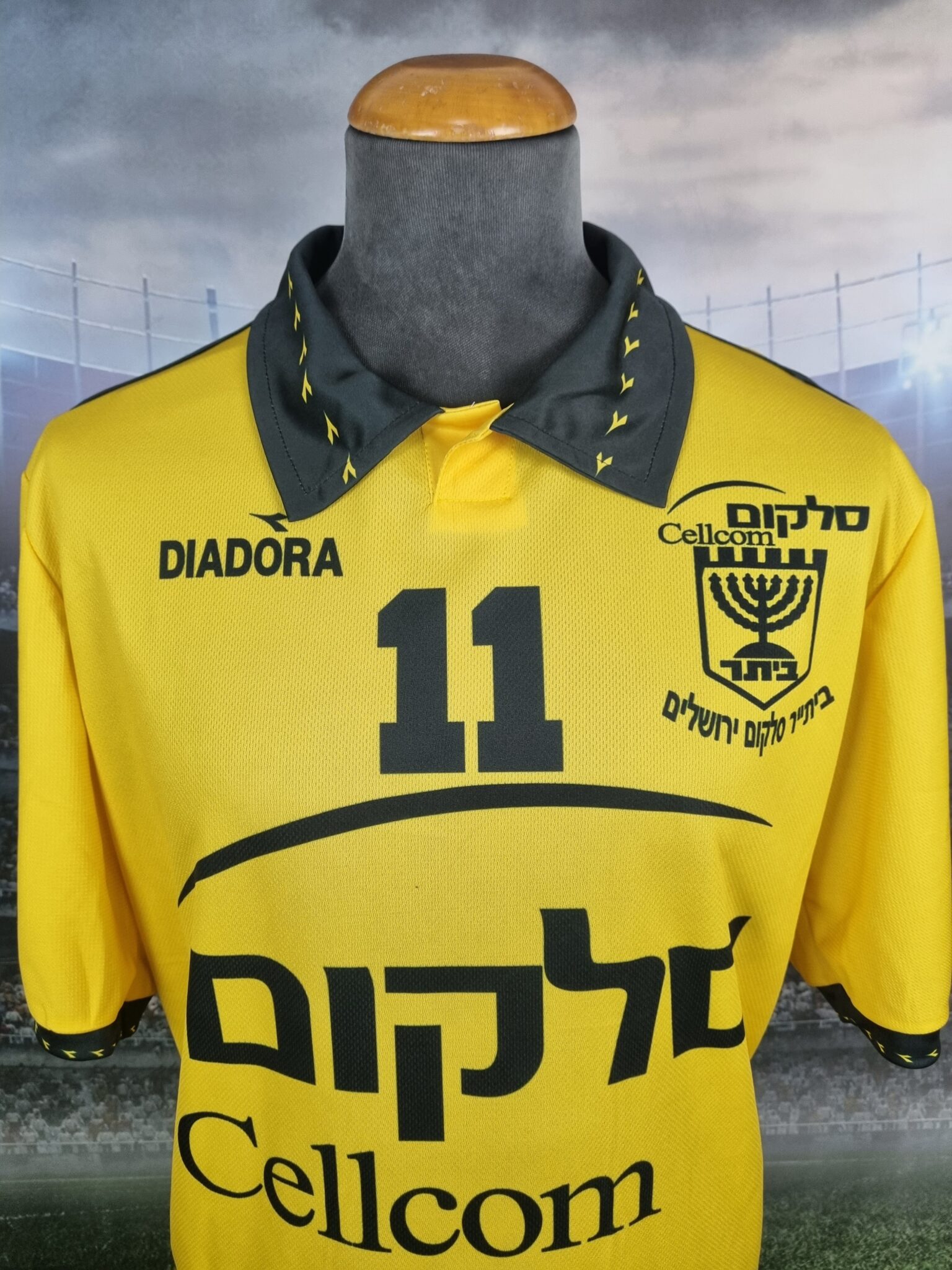 Beitar Jerusalem Football Jersey 1997/1998 Retro ביתר ירושלים : The Menorah - Sport Club Memories
