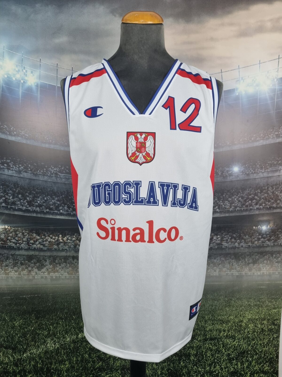 Yugoslavia Basketball Jersey Retro World Cup 2002 USA Jugoslavija Dres Srbija Away - Sport Club Memories