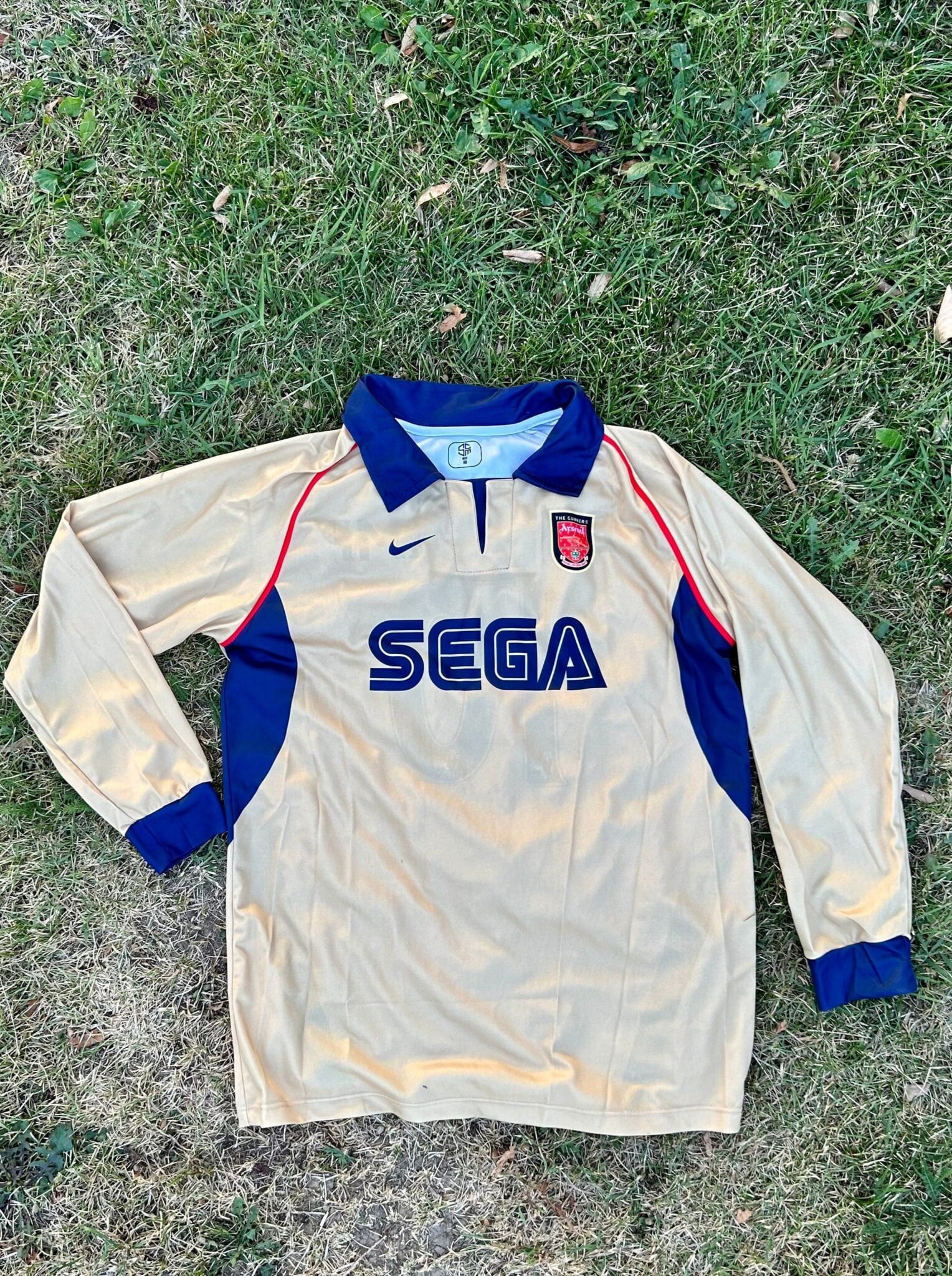 Arsenal Football Jersey 2001/2002 Away Sega - Sport Club Memories