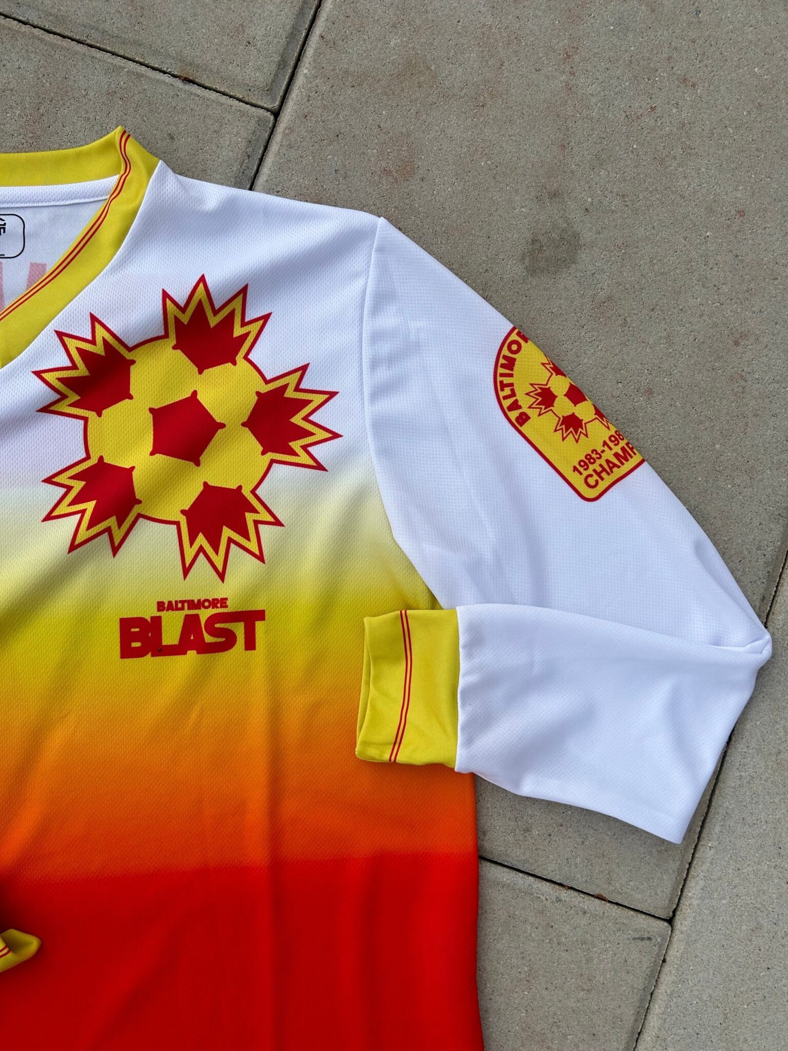 Baltimore Blast Soccer Jersey 1984/1985 : " Blast " - Sport Club Memories