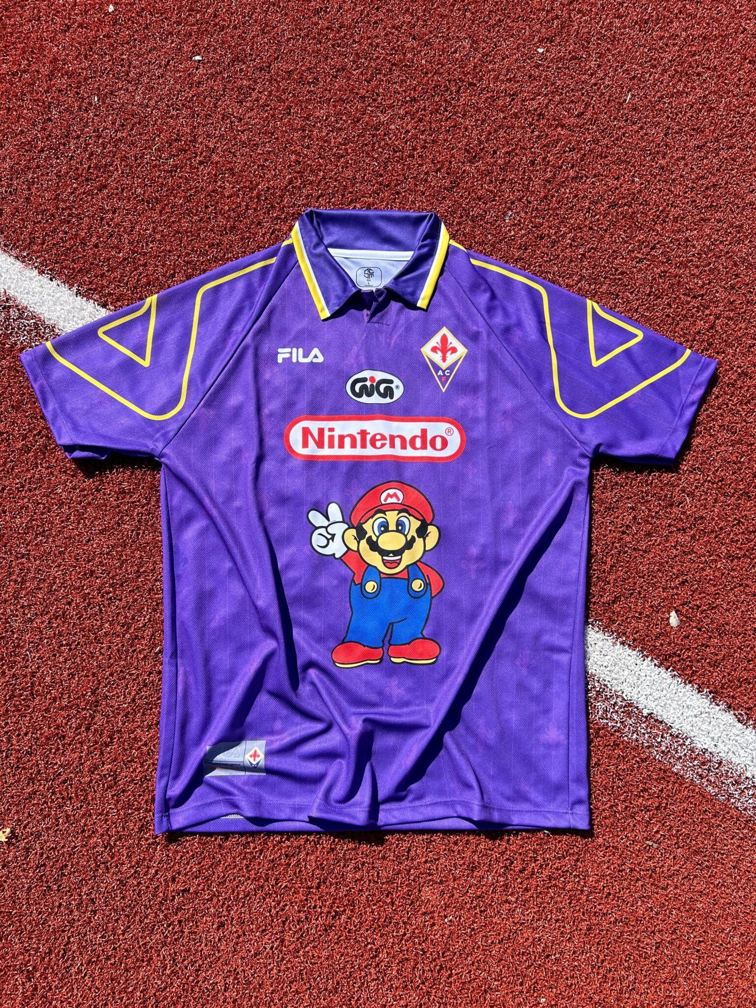 AFC Fiorentina Calcio Home Maglia 1997/1998 Special Jersey Retro Shirt Italy Super Mario Viola - Sport Club Memories