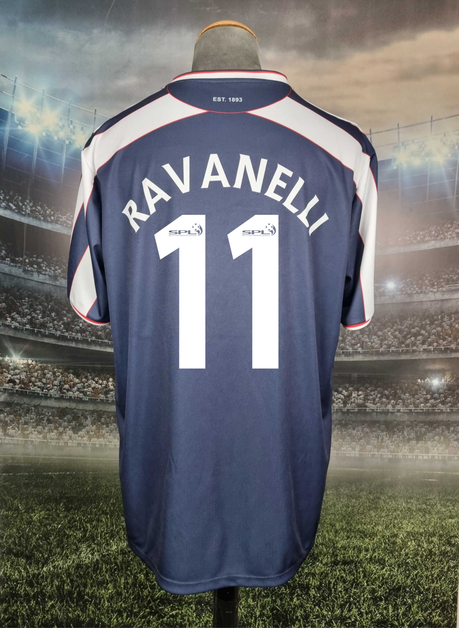 Dundee FC Home Jersey 2003/2004 Fabrizio Ravanelli #11 - Sport Club Memories