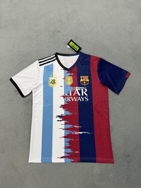 Messi Mashup Jersey Argentina x Barcelona