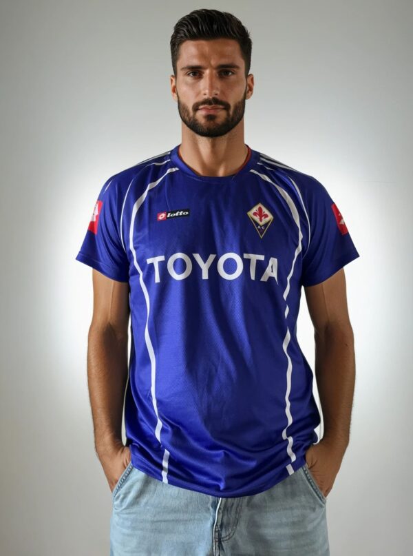 ACF Fiorentina Home Maglia 2006/2007 Vintage Jersey Retro Shirt #30 Toni Italy Toyota