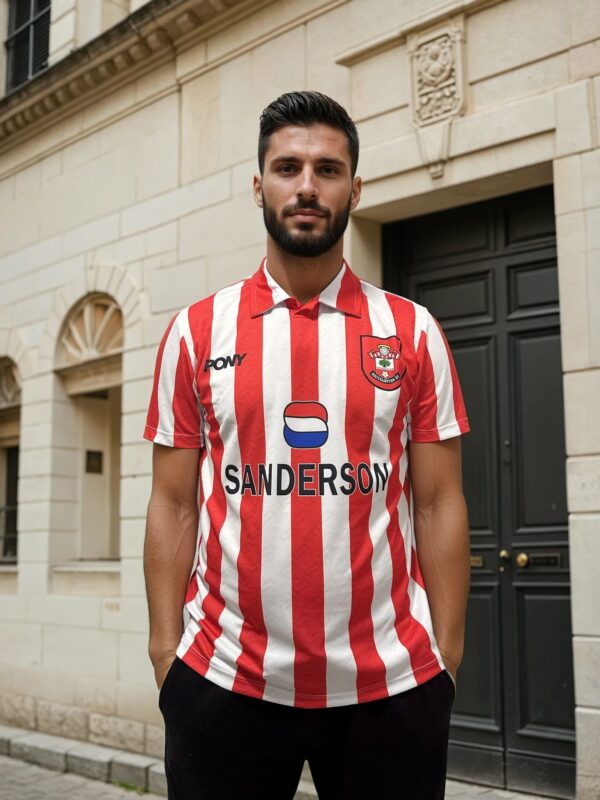 Southampton Pony Home Shirt 1995/1997 Football Retro Jersey Vintage Soccer Sanderson