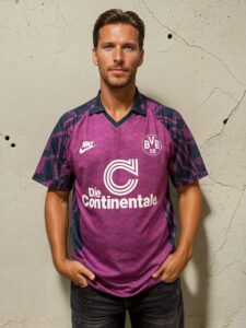 Borussia Dortmund retro Away football jersey from 1992-1993 season
