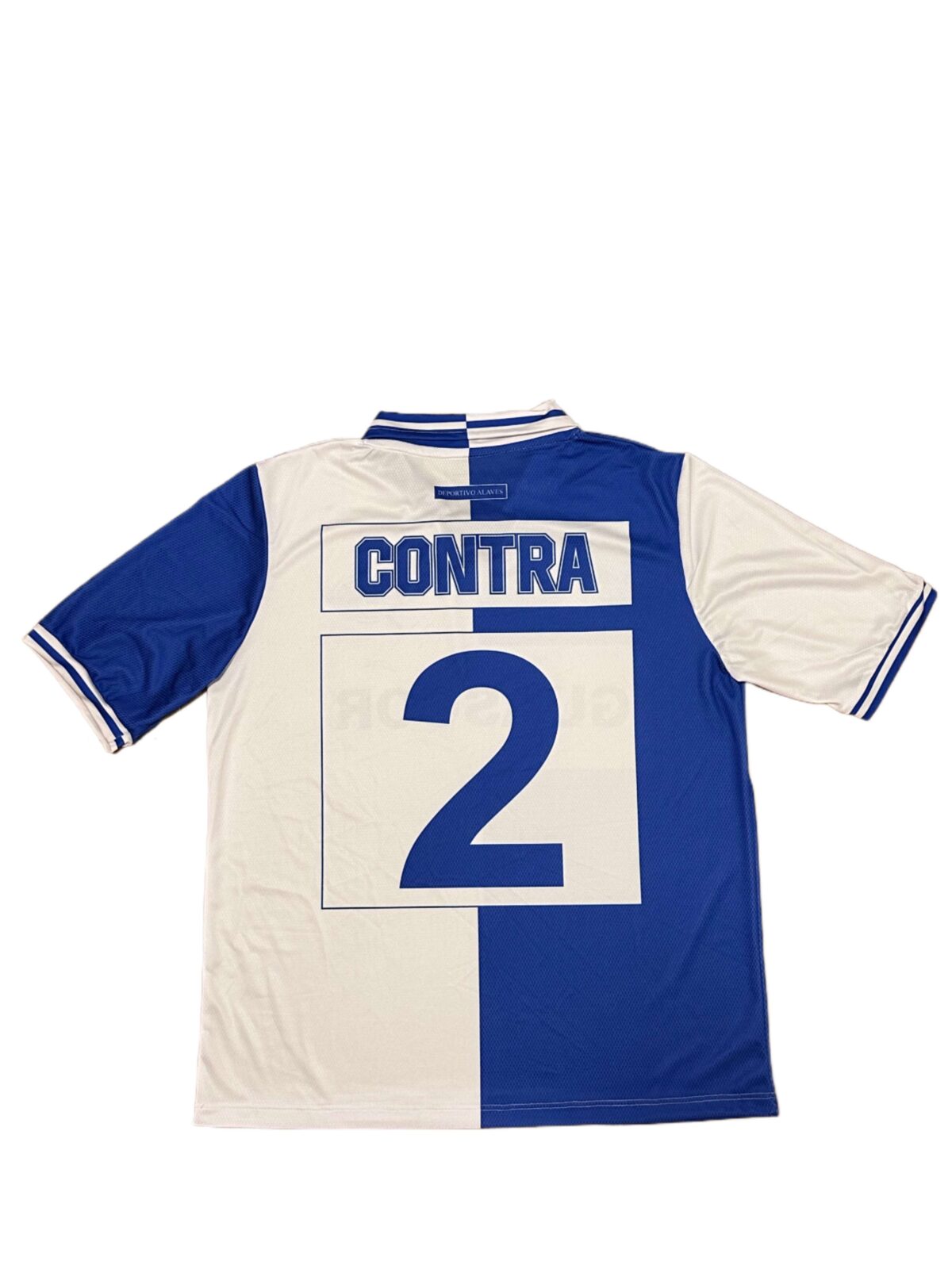 Deportivo Alaves retro Home football jersey from 2000-2001 season