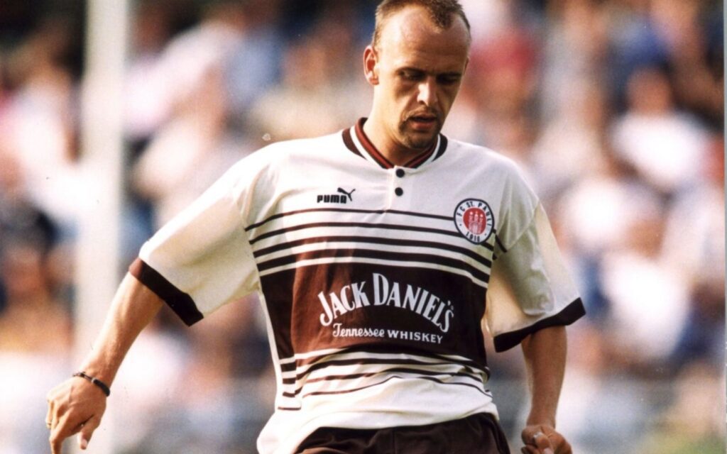 FC St. Pauli 1997/98 Jack Daniel’s retro home jersey by Puma