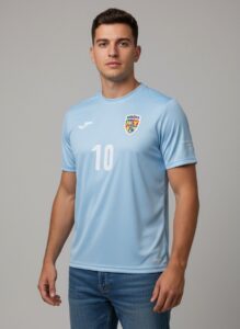 Romania 1970 World Cup jersey vs Brazil front view