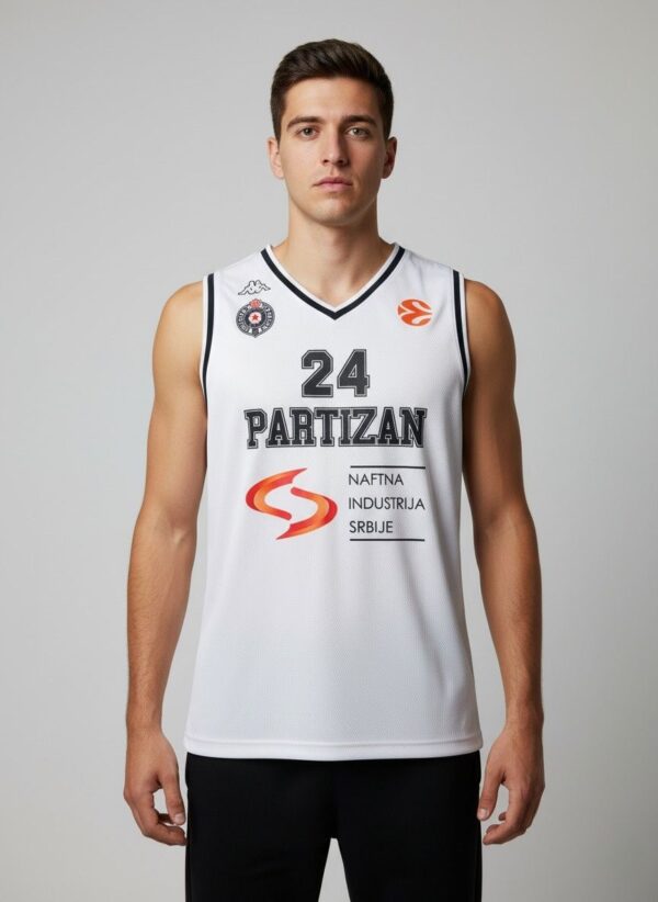 Partizan Belgrade vintage basketball jersey 2009/10 front view