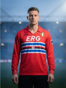 Sampdoria 1992 long sleeve jersey classic blucerchiati design