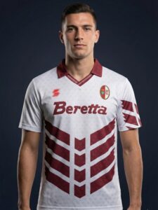 Torino 1992 Away Jersey white granata retro design