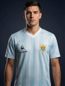 Uruguay 1985 Home Jersey sky-blue retro design