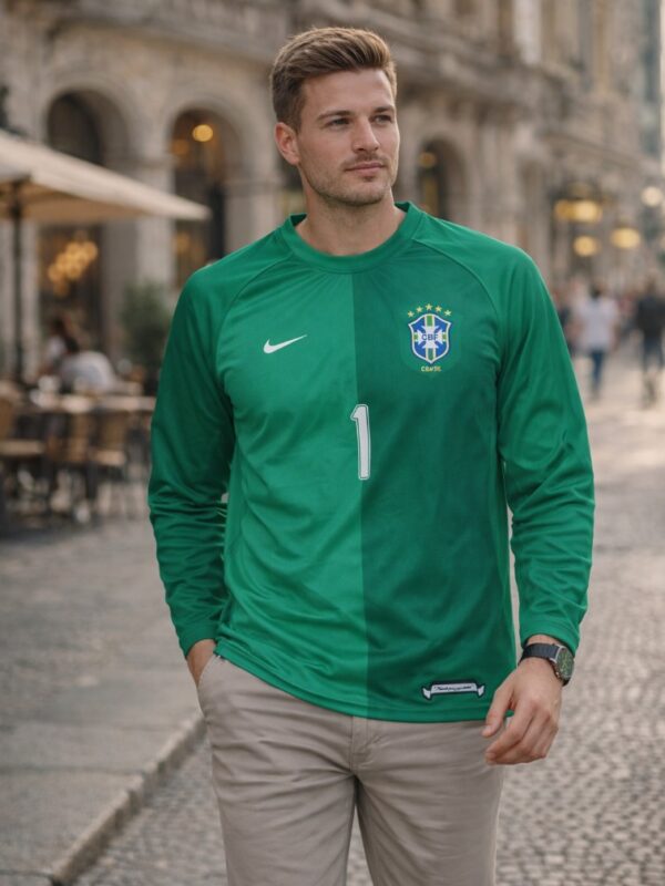 Brazil 2006 Goalkeeper Shirt green Dida jersey