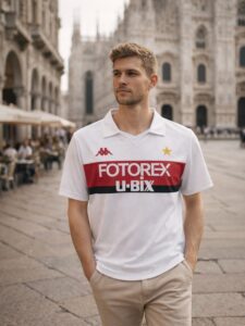 AC Milan 1987 Away Shirt white Fotorex sponsor