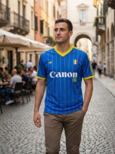 Hellas Verona 1985-86 home jersey blue yellow