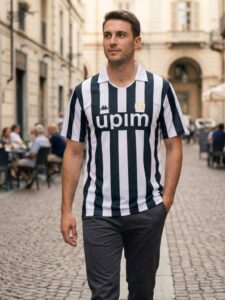 Juventus 1989 home shirt black and white stripes