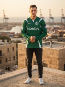 Maccabi Haifa 2007-08 home jersey green